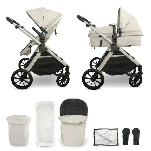 My Babiie MB220 2-in-1 Pramette in Ivory My Babiie