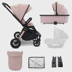 My Babiie MB450 2 in 1 Travel System - Pink General My Babiie