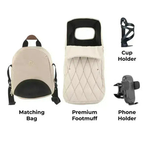 My Babiie My Babiie MB450 Luxe 3-in-1 Travel System with Isofix– Feather