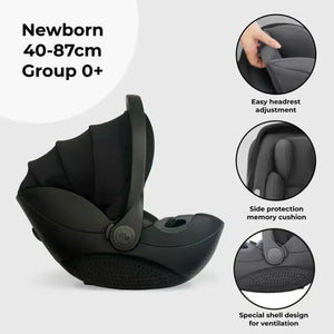 My Babiie MB450 Luxe 3-in-1 Travel System with Spin and Slide All Stages Bundle – Feather My Babiie
