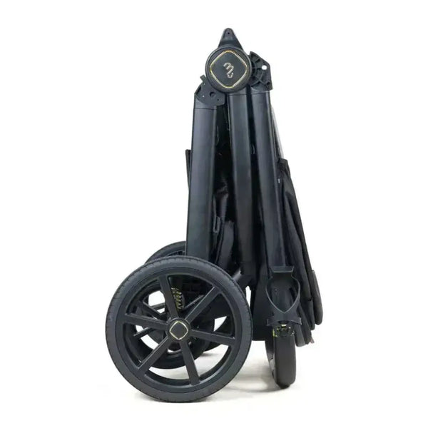 My Babiie MB450 Luxe 3-in-1 Travel System with Spin and Slide Car Seat and Isofix– Black My Babiie