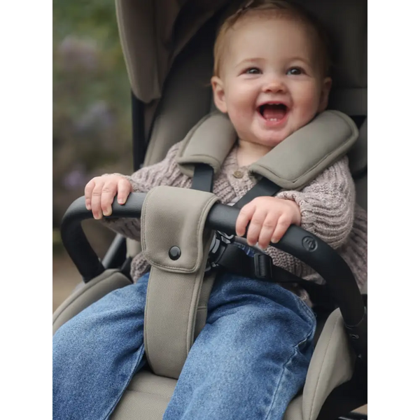 My Babiie MB450 Luxe 3-in-1 Travel System with Spin and Slide Car Seat and Isofix – Mink