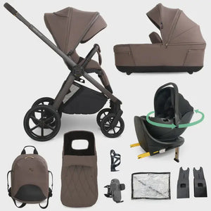 My Babiie MB450 Luxe 4-in-1 Travel System with Spin & Slide ISOFIX Base – Cookie (Exclusive)