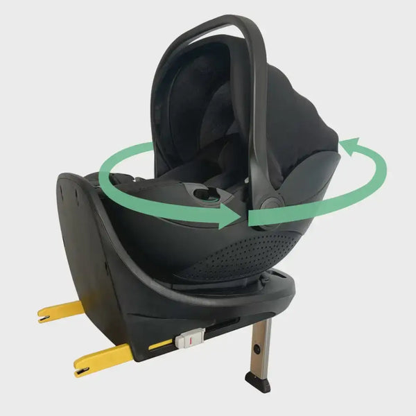 My Babiie Travel System 3 in 1 - MB450 i-Size 360 Spin Car Seat With Isofix- Steel Blue My Babiie
