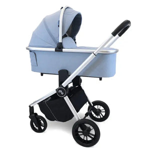 My Babiie MB450i 4-in-1 i-Size Travel System with Spin & Slide ISOFIX Base – Steel Blue