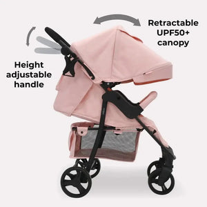 My Babiie Stroller MB30 Plus with Raincover in Pink Leopard My Babiie
