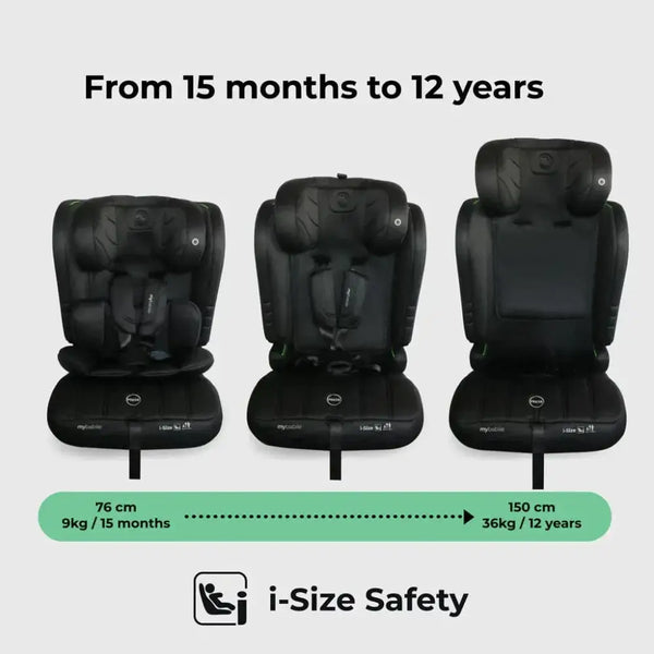 My Babiie Toddler to Booster R129 Car Seat - Black My Babiie