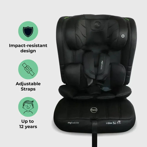 My Babiie Toddler to Booster R129 Car Seat - Black My Babiie