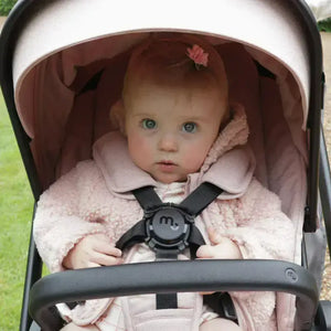 My Babiie Travel System 3 in 1 MB450 i-Size 360 Spin Car Seat with Isofix - Pastel Pink My Babiie
