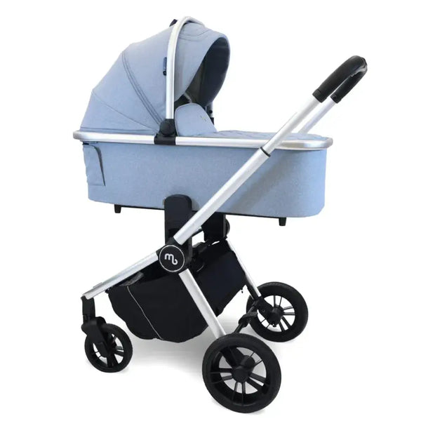 My Babiie Travel System 3 in 1 - MB450 i-Size 360 Spin Car Seat With Isofix- Steel Blue My Babiie