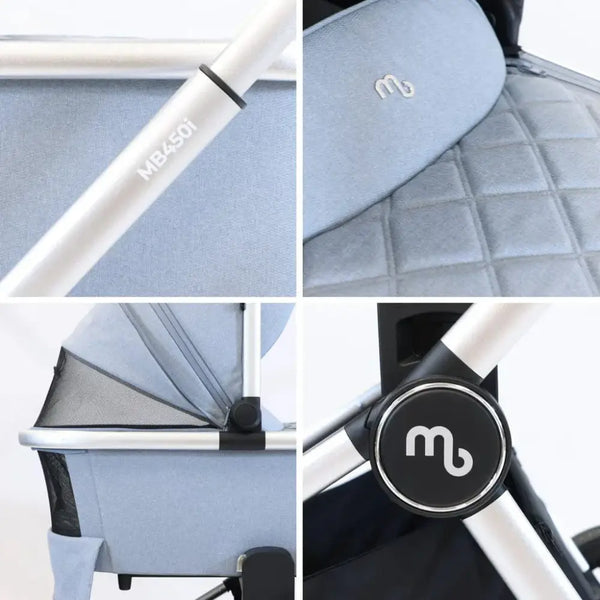 My Babiie Travel System 3 in 1 - MB450 i-Size - Steel Blue My Babiie