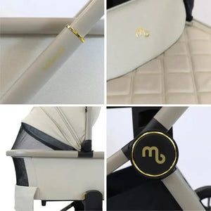 My Babiie Travel System 3 in 1 - MB450 i-Size With Spin 360 Car Seat and Isofix - Ivory My Babiie
