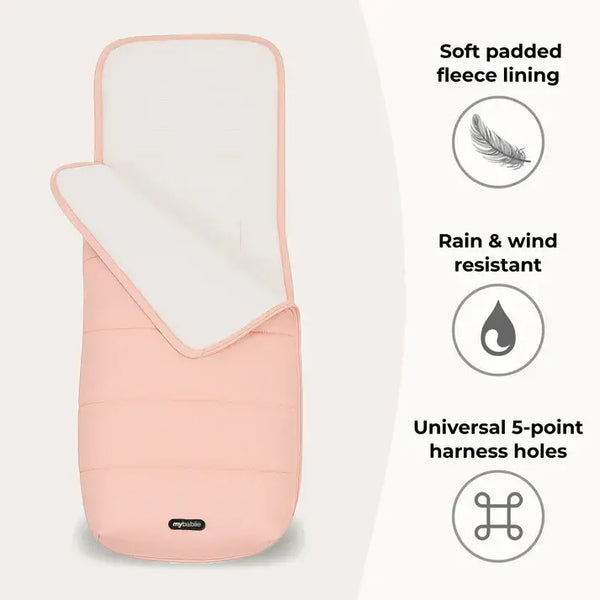 My Babiie Universal Footmuff - Blush Pink