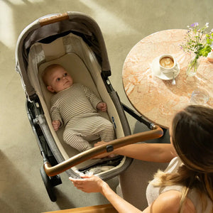 Nuna TRIV Next Travel System with ARRA Flex Car Seat & BASE curv – Chestnut