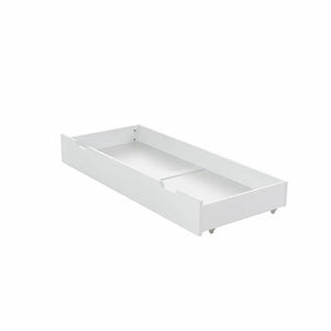 OBaby Bantam Cot With Underbed Drawer & Fibre Mattress – White | Bundle Deal Obaby