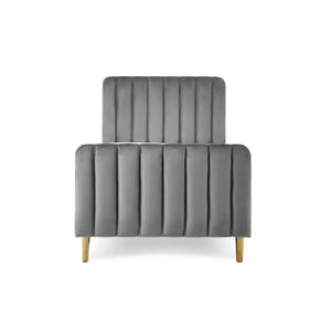 Obaby Gatsby Velvet Toddler Bed - Grey Obaby