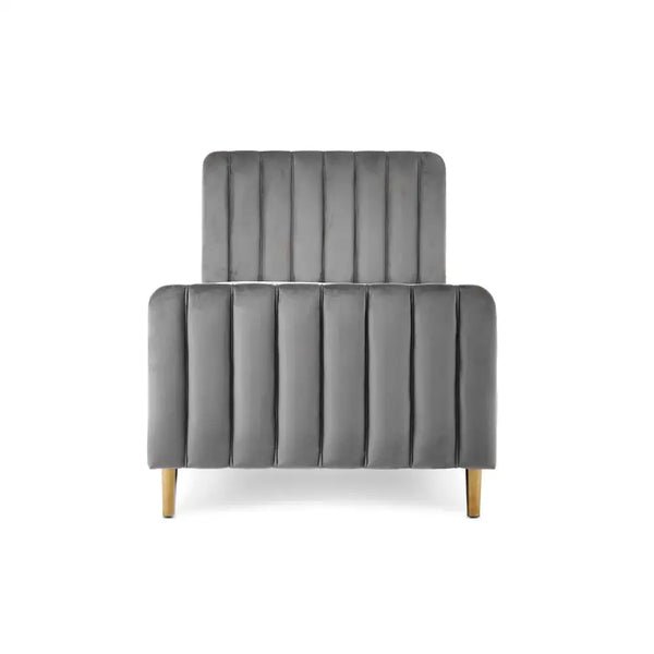 Obaby Gatsby Velvet Toddler Bed - Grey Obaby