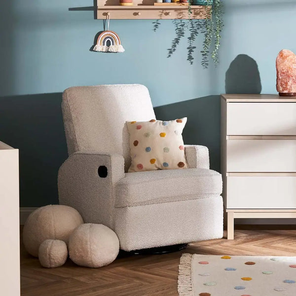 Obaby Madison Electric Swivel Glider Recliner Chair - Bouclé Obaby