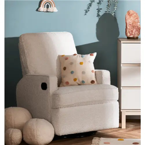 Obaby Madison Swivel Glider Recliner Chair Boucle Style  Obaby   