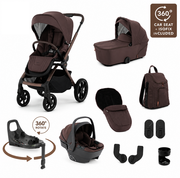 BabyStyle Oyster Vee 4 in 1 Travel System – Chocolate