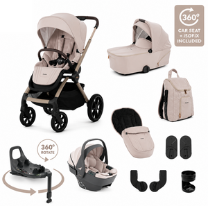 BabyStyle Oyster Vee 4 in 1 Travel System – Vanilla