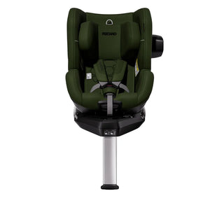 Epic Green TORON 1 KID, front view with padded harness, black side attachment and extended support leg.