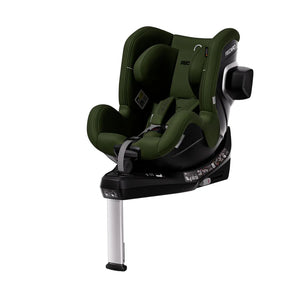 Epic Green TORON 1 KID, angled front view with padded harness, black outer side attachment and support leg.