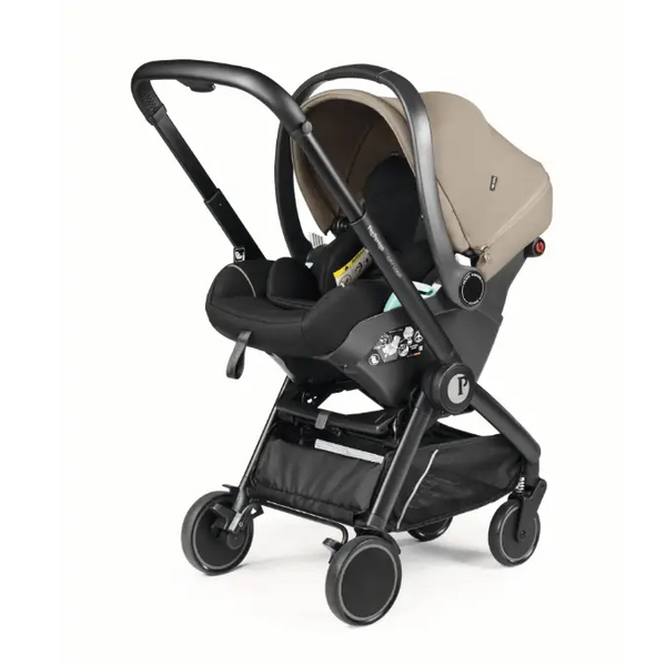 Peg Perego City Loop 3 in 1 Travel System & Lounge i-Sized Infant Carrier - Vanilla Blend Peg Perego