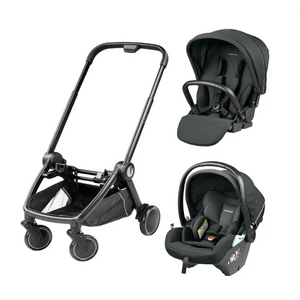 Peg Perego City Loop Chassis Seat Unit & Lounge i-Sized Infant Carrier - Metal Peg Perego