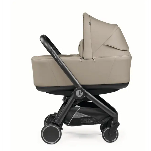 Peg Perego City Loop Twin Bundle 3 in 1 Travel System & Lounge i-Sized Infant Carrier - Vanilla Blend Peg Perego