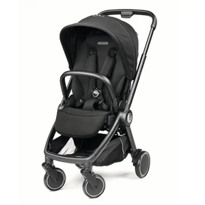 Peg Perego City Loop Twin Bundle 3 in 1 Travel System & Lounge i-Sized Infant Carrier - True Black Peg Perego