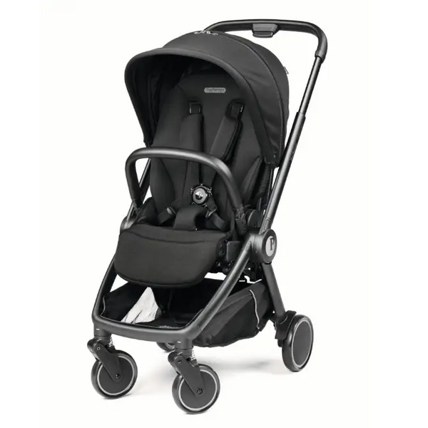 Peg Perego City Loop Twin Bundle 3 in 1 Travel System & Lounge i-Sized Infant Carrier - True Black Peg Perego