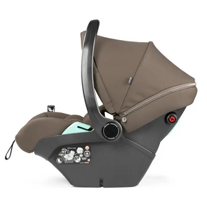Peg Perego Veloce Deluxe Travel System i-Size Bundle with Accessories - Pine Bark Peg Perego