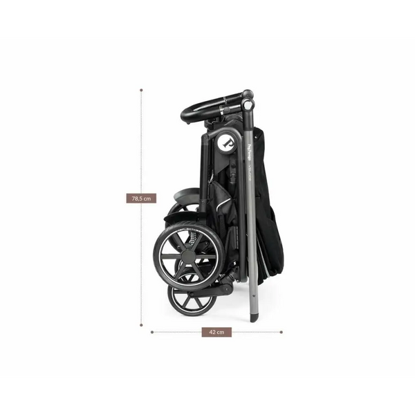 Peg Perego Veloce Elite Travel System i-Size 360 Bundle With Highchair - True Black Peg Perego