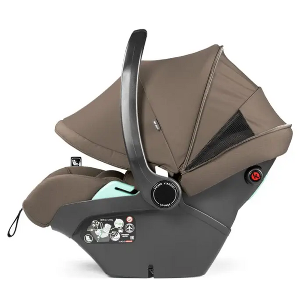 Peg Perego Veloce Elite Travel System i-Size 360 Bundle With Highchair - Pine Bark Peg Perego