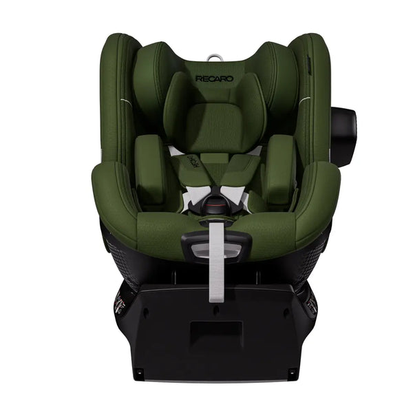 Epic Green TORON 1, front view with padded insert, harness and black outer side attachment.
