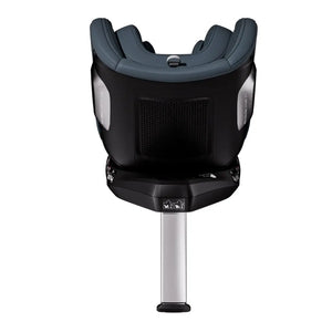 Gallant Grey TORON seat, rear view showing the black shell, ventilation panel and extended silver support leg.