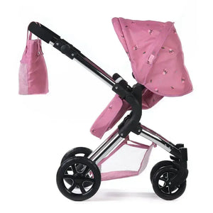 Roma Roma Darcie Pink Dolls Pram – Pretty Single Dolls Pram for Ages 3–9