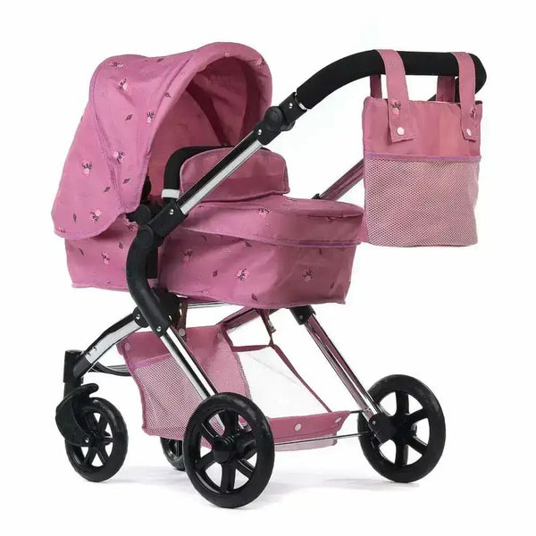 Roma Roma Darcie Pink Dolls Pram – Pretty Single Dolls Pram for Ages 3–9