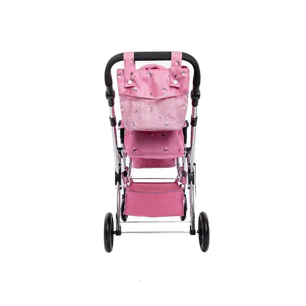 Roma Darcie Pink Twin Dolls Pram 3-14 Years - Amy Child's Collection of Dolls Prams General Roma Prams