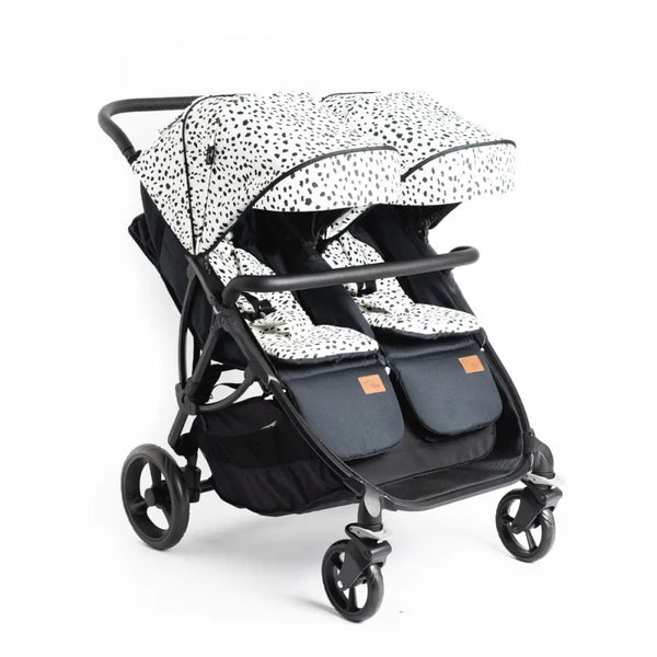 Roma Gemini Double Stroller - Dalmatian Roma Prams