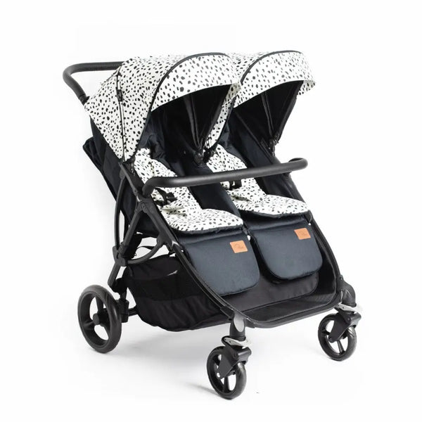 Roma Gemini Double Stroller - Dalmatian Roma Prams