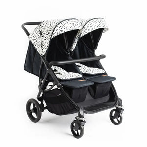 Roma Gemini Double Stroller - Dalmatian Roma Prams