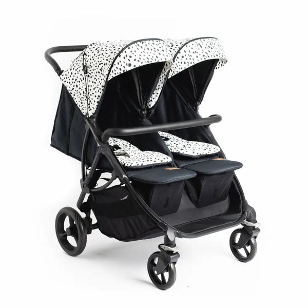 Roma Gemini Double Stroller - Dalmatian Roma Prams