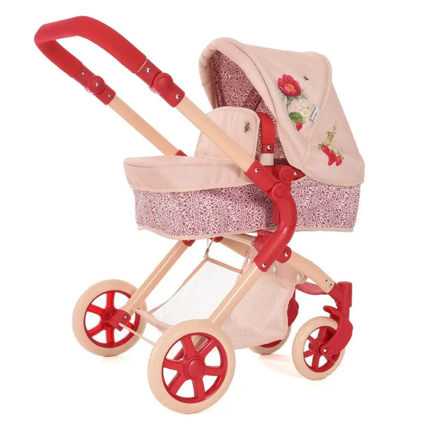 Roma RHS Flora Single Dolls Pram – Eco-Friendly 2-in-1 Toy Pram for Ages 3+ Roma Prams