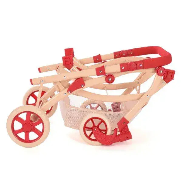 Roma RHS Twin Dolls Pram – Flora | Eco-Friendly 2-in-1 Twin Doll Pram Roma