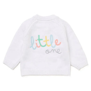 Unisex Baby Knitted Cardigan - Little One rock a bye baby