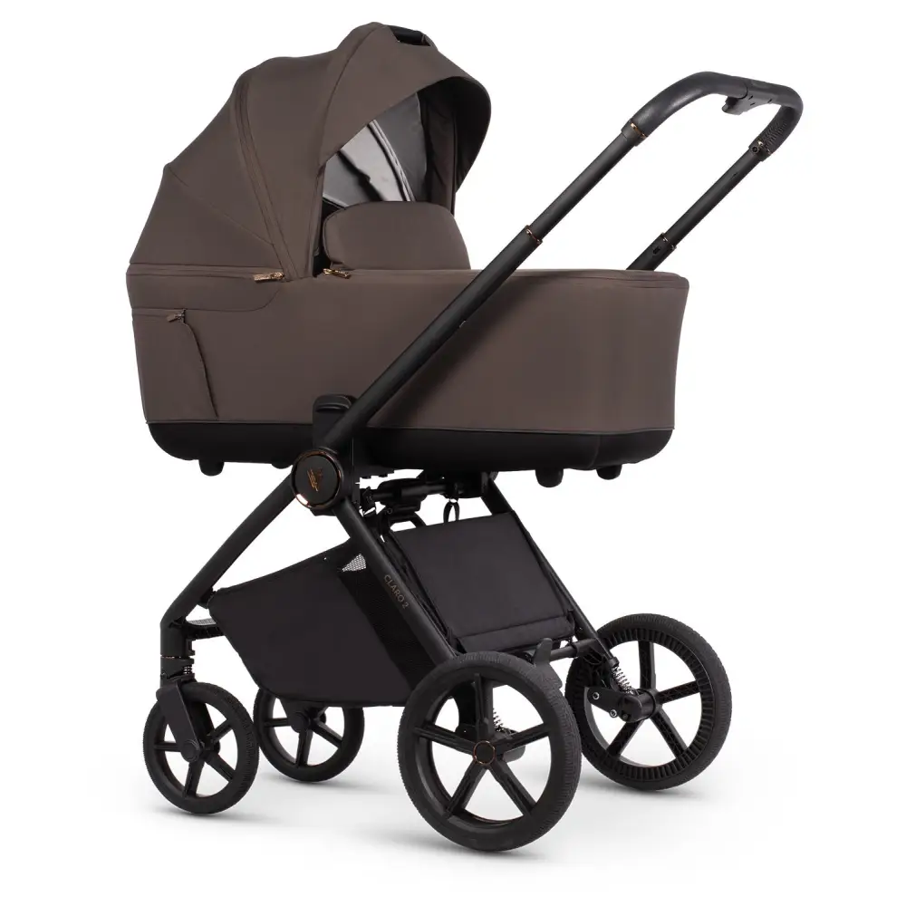 Venicci Claro 2 Chocolate 4-in-1 Travel System with Rotating Isofix Base
