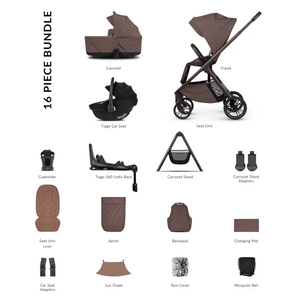 Venicci Tila Noce 4-in-1 Plus with i-Size Car Seat + 360° Base