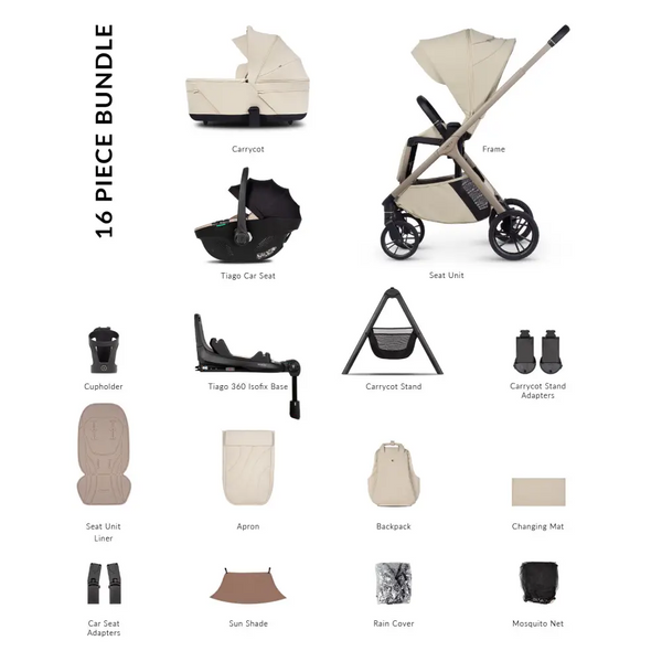 Venicci Tila Sabbia 4-in-1 Plus with i-Size Car Seat + 360° Base